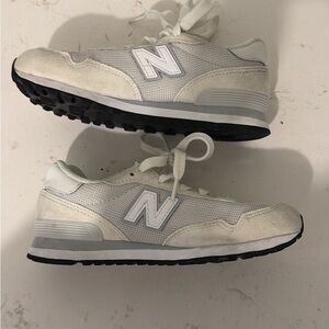 New Balance Gray and White Athletic Shoes